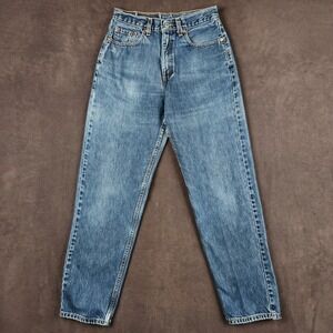 Vintage Levis 560 Jeans Womens 27 Blue Faded Loose Fit Straight Leg 90s USA